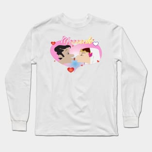 Mooooah Kiss -Egyptian Couples Long Sleeve T-Shirt